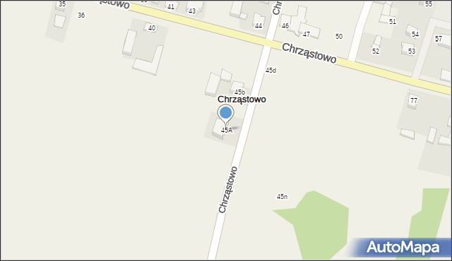 Chrząstowo, Chrząstowo, 45A, mapa Chrząstowo