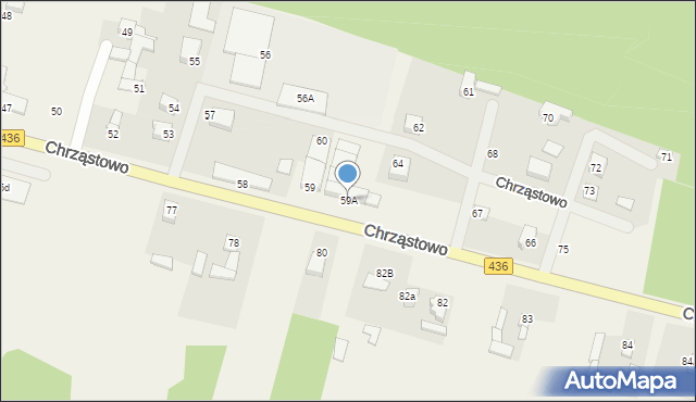 Chrząstowo, Chrząstowo, 59A, mapa Chrząstowo