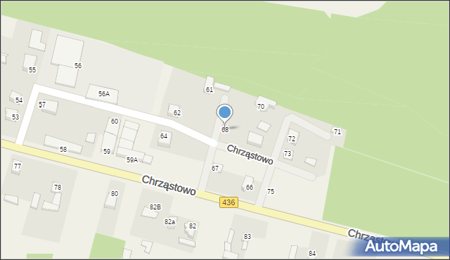 Chrząstowo, Chrząstowo, 68, mapa Chrząstowo