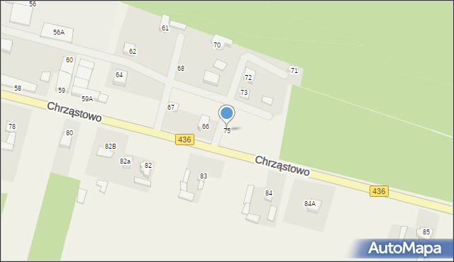 Chrząstowo, Chrząstowo, 75, mapa Chrząstowo