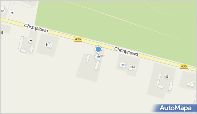 Chrząstowo, Chrząstowo, 85, mapa Chrząstowo