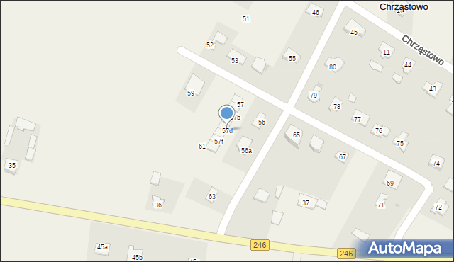 Chrząstowo, Chrząstowo, 57d, mapa Chrząstowo