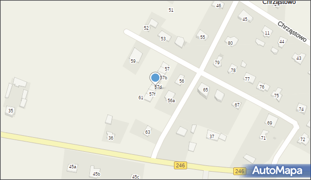 Chrząstowo, Chrząstowo, 57e, mapa Chrząstowo