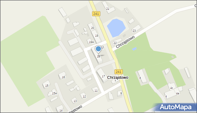 Chrząstowo, Chrząstowo, 18, mapa Chrząstowo