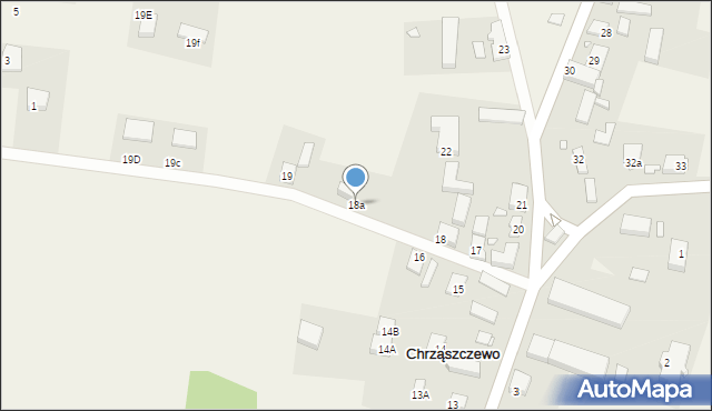 Chrząszczewo, Chrząszczewo, 18a, mapa Chrząszczewo