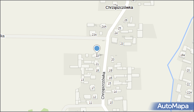 Chrząszczówka, Chrząszczówka, 22, mapa Chrząszczówka