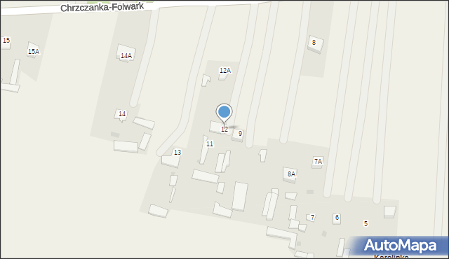 Chrzczanka-Folwark, Chrzczanka-Folwark, 12, mapa Chrzczanka-Folwark