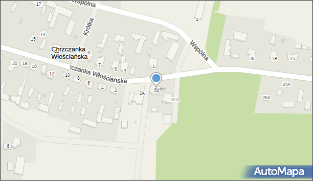 Chrzczanka-Folwark, Chrzczanka-Folwark, 54, mapa Chrzczanka-Folwark