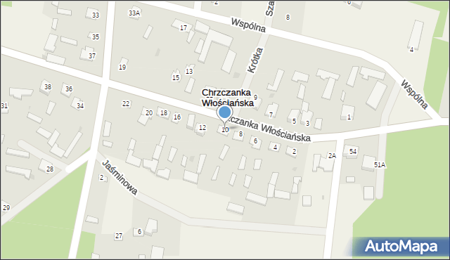Chrzczanka Włościańska, Chrzczanka Włościańska, 10, mapa Chrzczanka Włościańska