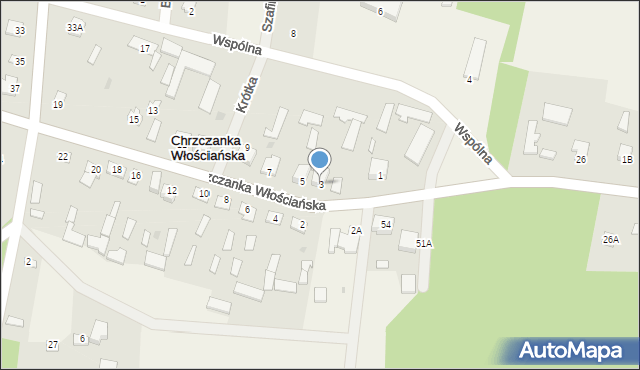Chrzczanka Włościańska, Chrzczanka Włościańska, 3, mapa Chrzczanka Włościańska