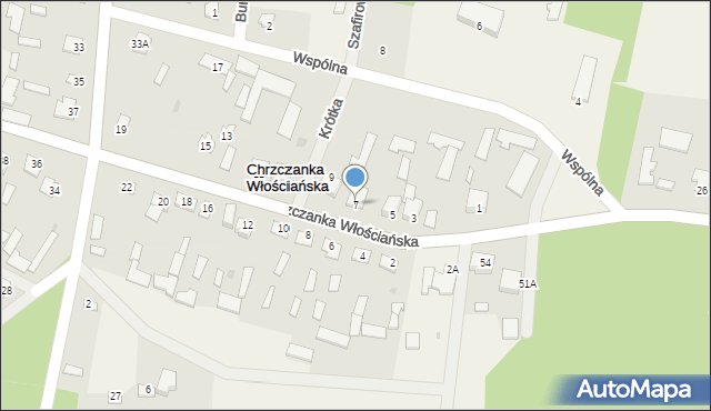 Chrzczanka Włościańska, Chrzczanka Włościańska, 7, mapa Chrzczanka Włościańska