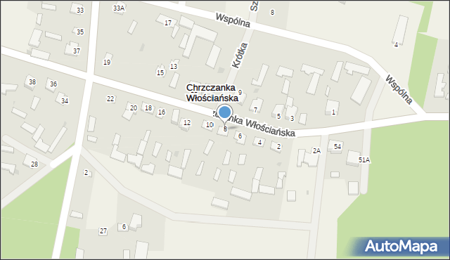Chrzczanka Włościańska, Chrzczanka Włościańska, 8, mapa Chrzczanka Włościańska