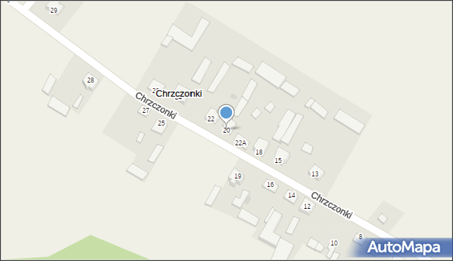 Chrzczonki, Chrzczonki, 20, mapa Chrzczonki