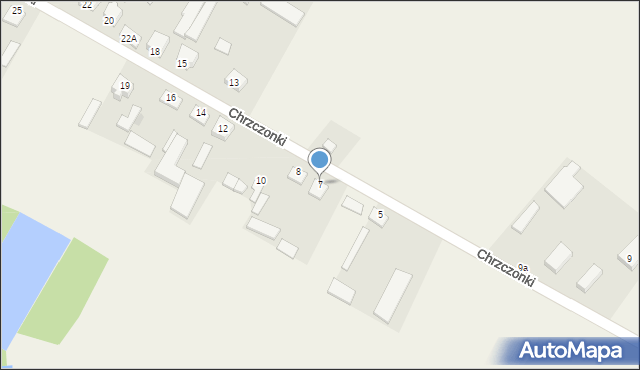 Chrzczonki, Chrzczonki, 7, mapa Chrzczonki