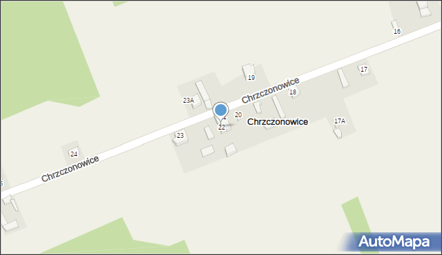 Chrzczonowice, Chrzczonowice, 22, mapa Chrzczonowice