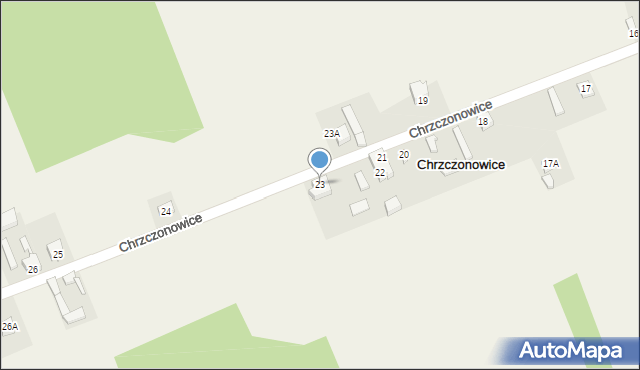 Chrzczonowice, Chrzczonowice, 23, mapa Chrzczonowice