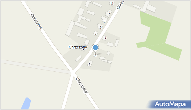 Chrzczony, Chrzczony, 4, mapa Chrzczony