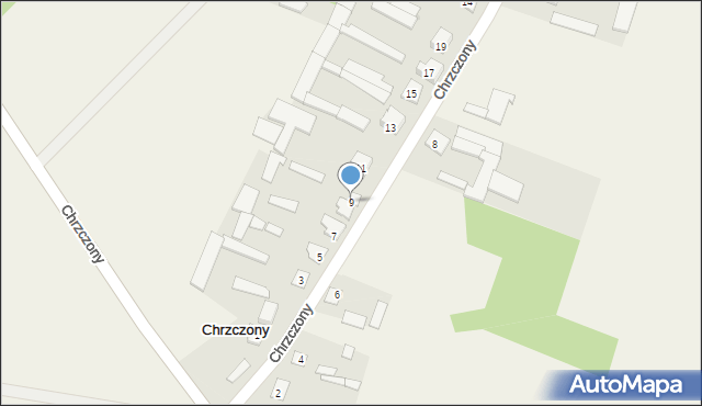 Chrzczony, Chrzczony, 9, mapa Chrzczony