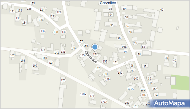 Chrzelice, Chrzelice, 154, mapa Chrzelice