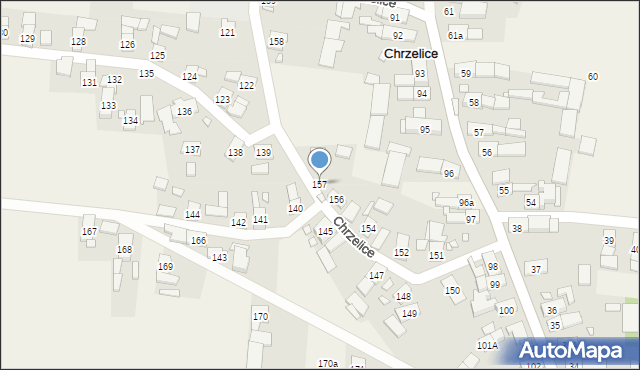 Chrzelice, Chrzelice, 157, mapa Chrzelice