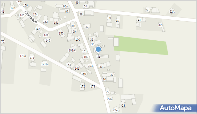 Chrzelice, Chrzelice, 34, mapa Chrzelice