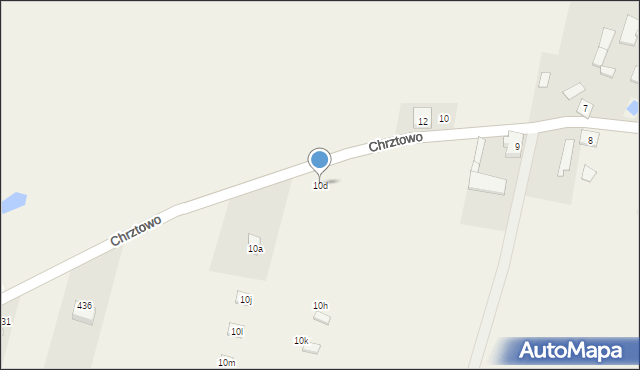 Chrztowo, Chrztowo, 10d, mapa Chrztowo
