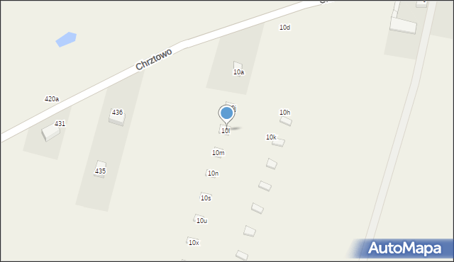 Chrztowo, Chrztowo, 10l, mapa Chrztowo