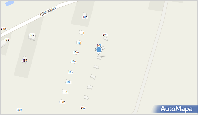 Chrztowo, Chrztowo, 10p, mapa Chrztowo