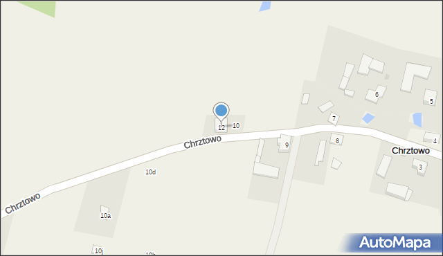 Chrztowo, Chrztowo, 12, mapa Chrztowo
