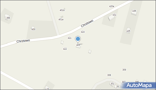 Chrztowo, Chrztowo, 423, mapa Chrztowo