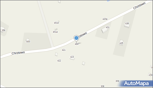 Chrztowo, Chrztowo, 424, mapa Chrztowo