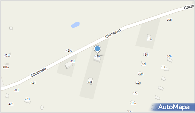 Chrztowo, Chrztowo, 436, mapa Chrztowo