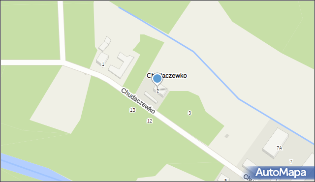 Chudaczewko, Chudaczewko, 2, mapa Chudaczewko