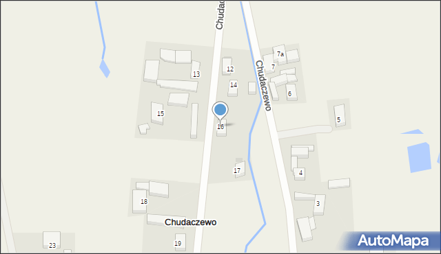 Chudaczewo, Chudaczewo, 16, mapa Chudaczewo