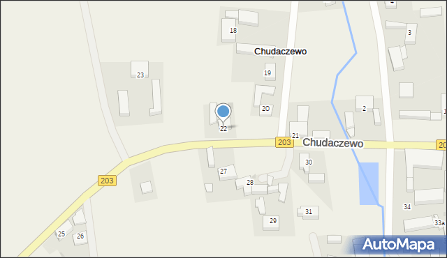 Chudaczewo, Chudaczewo, 22, mapa Chudaczewo