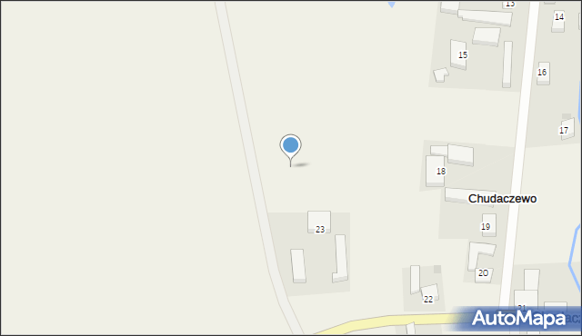 Chudaczewo, Chudaczewo, 23a, mapa Chudaczewo