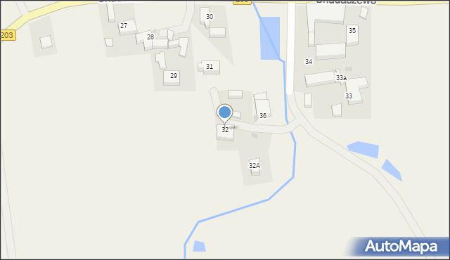 Chudaczewo, Chudaczewo, 32, mapa Chudaczewo
