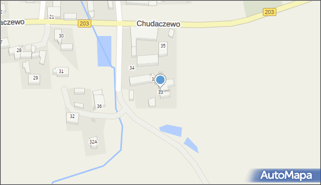 Chudaczewo, Chudaczewo, 33, mapa Chudaczewo