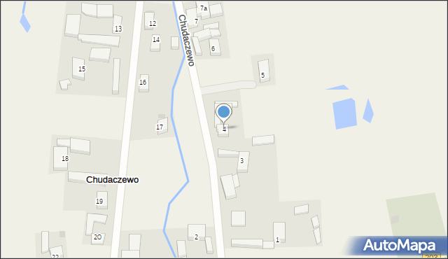 Chudaczewo, Chudaczewo, 4, mapa Chudaczewo