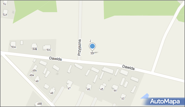 Chudek, Chudek, 50f, mapa Chudek