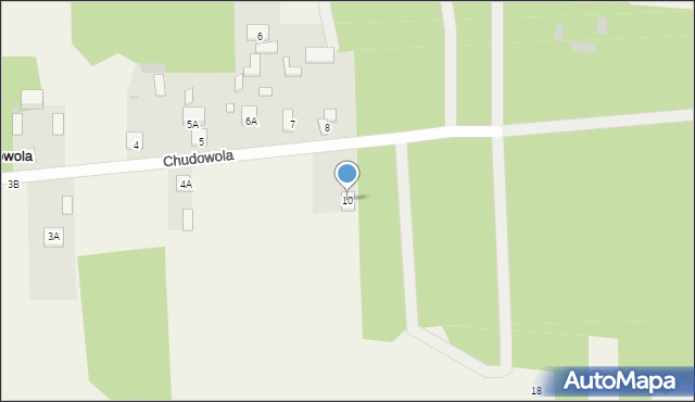 Chudowola, Chudowola, 10, mapa Chudowola