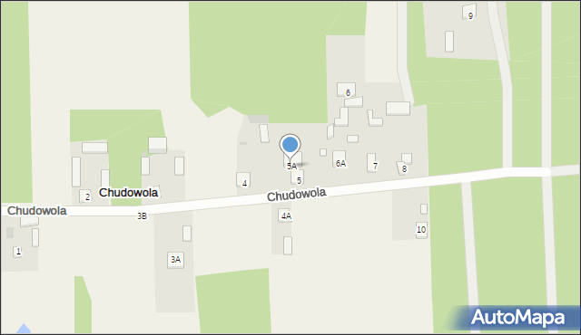 Chudowola, Chudowola, 5A, mapa Chudowola
