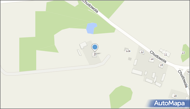 Chudowola, Chudowola, 10, mapa Chudowola