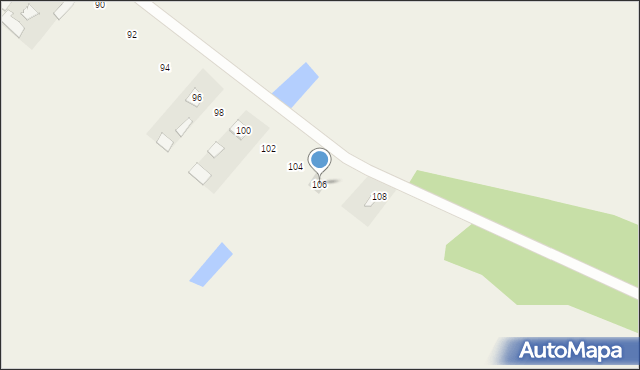 Chudowola, Chudowola, 106, mapa Chudowola