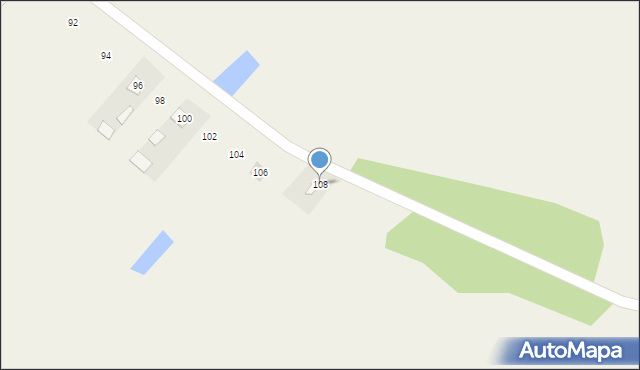 Chudowola, Chudowola, 108, mapa Chudowola