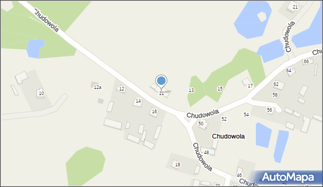 Chudowola, Chudowola, 11, mapa Chudowola