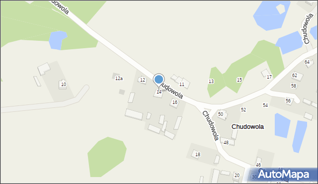 Chudowola, Chudowola, 14, mapa Chudowola