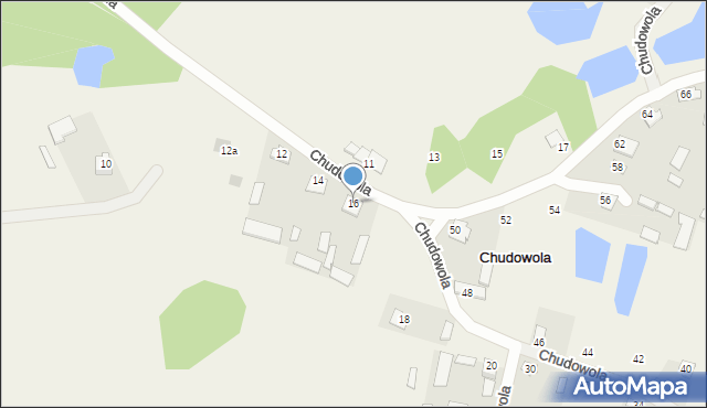 Chudowola, Chudowola, 16, mapa Chudowola