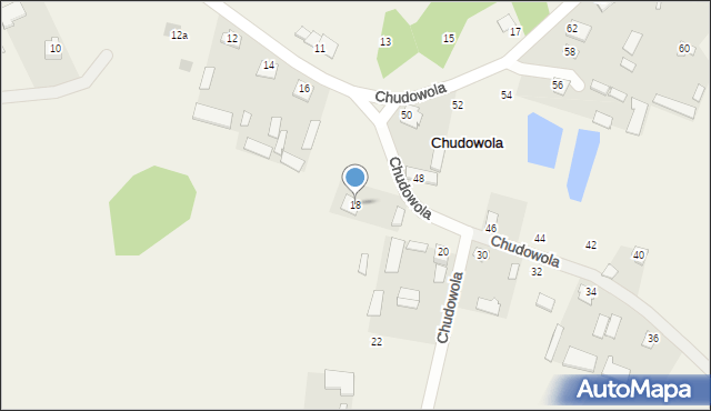 Chudowola, Chudowola, 18, mapa Chudowola