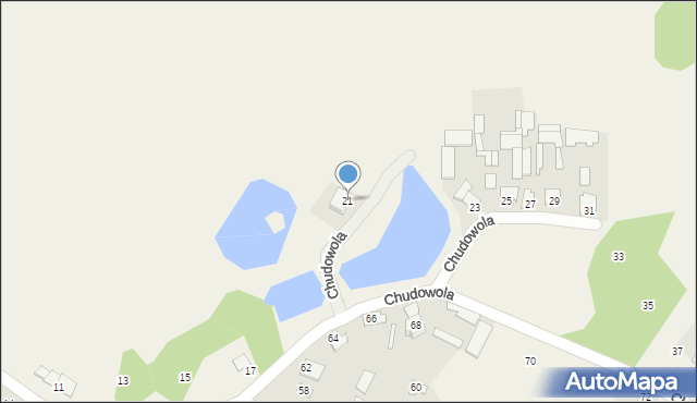 Chudowola, Chudowola, 21, mapa Chudowola